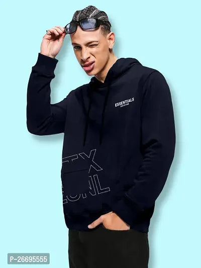 FTX Men Printed Black Hoodie